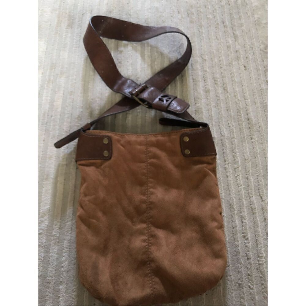 Authentic Stamp 10 Polyvinyl Crossbody Peace Sign